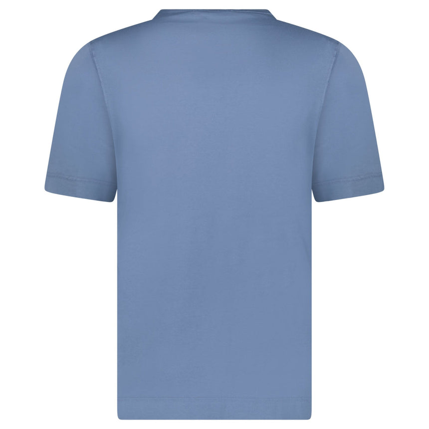 Gran Sasso Cotton Crewneck T-Shirt in Blue - Boinclo - Outlet Sale Under Retail