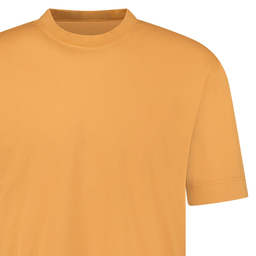Gran Sasso Cotton Crewneck T-Shirt in Orange - Boinclo - Outlet Sale Under Retail