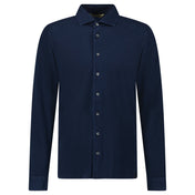 Gran Sasso Cotton Shirt in Navy - Boinclo - Outlet Sale Under Retail
