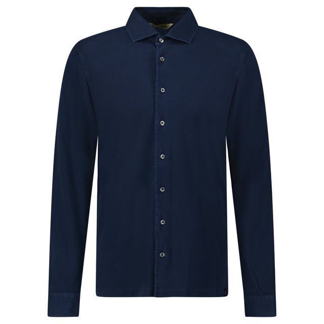 Gran Sasso Cotton Shirt in Navy - Boinclo - Outlet Sale Under Retail