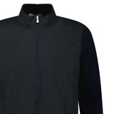 Gran Sasso Full Zip Cotton & Nylon Jacket in Black/Navy - Boinclo - Outlet Sale Under Retail