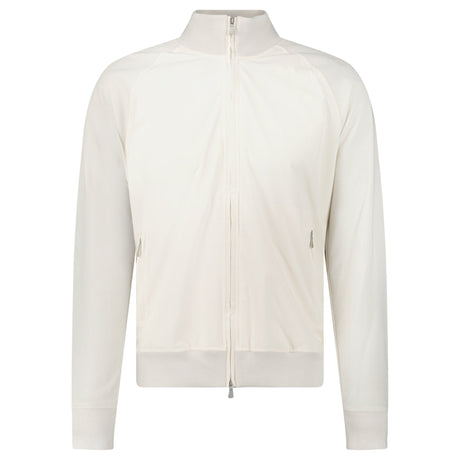 Gran Sasso Full Zip Cotton/ Nylon Jacket in Cream - Boinclo - Outlet Sale Under Retail