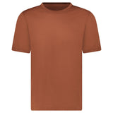 Gran Sasso Mercerised Cotton Crewneck T-Shirt in Brown - Boinclo - Outlet Sale Under Retail