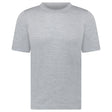 Gran Sasso Short Sleeve Wool/Silk/Cashmere Crewneck in Light Grey - Boinclo - Outlet Sale Under Retail