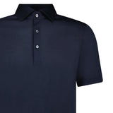 Gran Sasso Silk Polo Shirt in Navy - Boinclo - Outlet Sale Under Retail