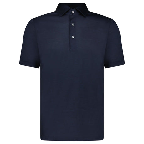 Gran Sasso Silk Polo Shirt in Navy - Boinclo - Outlet Sale Under Retail
