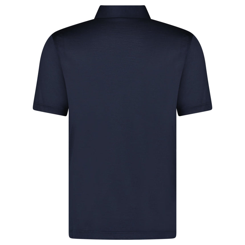 Gran Sasso Silk Polo Shirt in Navy - Boinclo - Outlet Sale Under Retail