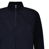 Gran Sasso Suede - Effect Alcantara Bomber Jacket in Navy - Boinclo - Outlet Sale Under Retail