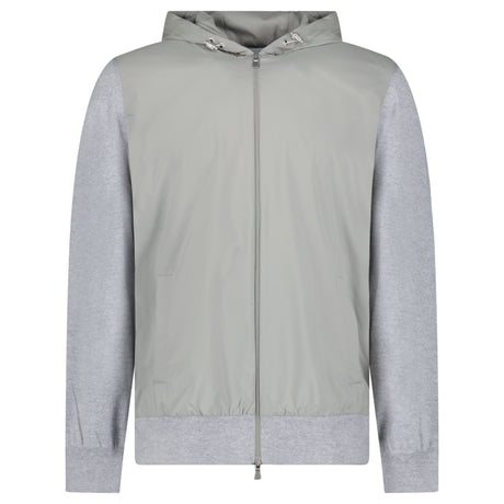 Gran Sasso Hooded Zip - Up Jacket in Grey - Boinclo - Outlet Sale Under Retail