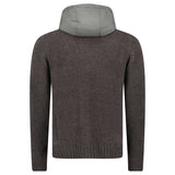 Gran Sasso Knitted Hybrid Zip Jacket in Grey - Boinclo - Outlet Sale Under Retail