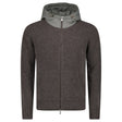 Gran Sasso Knitted Hybrid Zip Jacket in Grey - Boinclo - Outlet Sale Under Retail