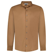 Gran Sasso Mercerized Cotton Jersey Shirt in Brown - Boinclo - Outlet Sale Under Retail