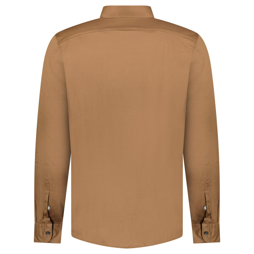 Gran Sasso Mercerized Cotton Jersey Shirt in Brown - Boinclo - Outlet Sale Under Retail
