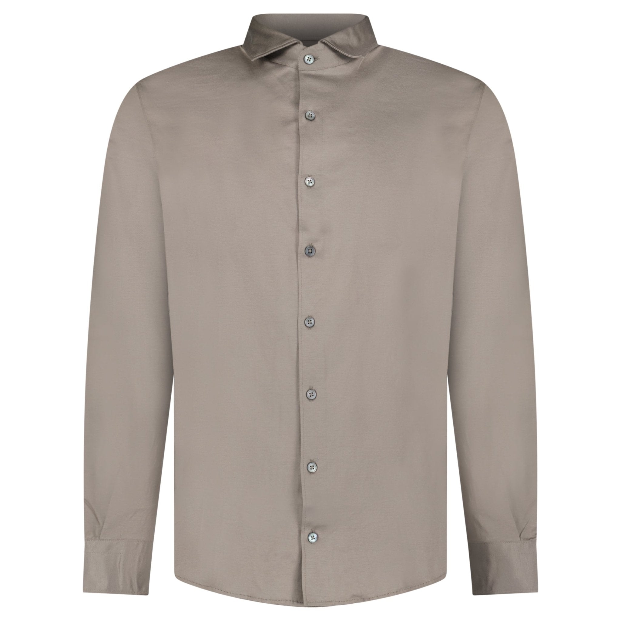 Color variation of Gran Sasso Mercerized Cotton Jersey Shirt in Grey