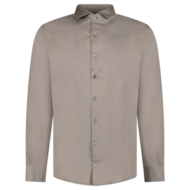 Gran Sasso Mercerized Cotton Jersey Shirt in Grey - Boinclo - Outlet Sale Under Retail