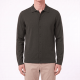 Gran Sasso Merino Wool Knitted Cardigan in Dark Grey - Boinclo - Outlet Sale Under Retail