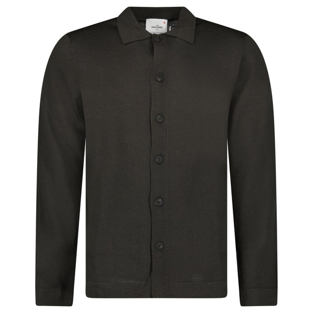 Gran Sasso Merino Wool Knitted Cardigan in Dark Grey - Boinclo - Outlet Sale Under Retail