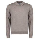 Gran Sasso Merino Wool Zip Polo in Brown - Boinclo - Outlet Sale Under Retail