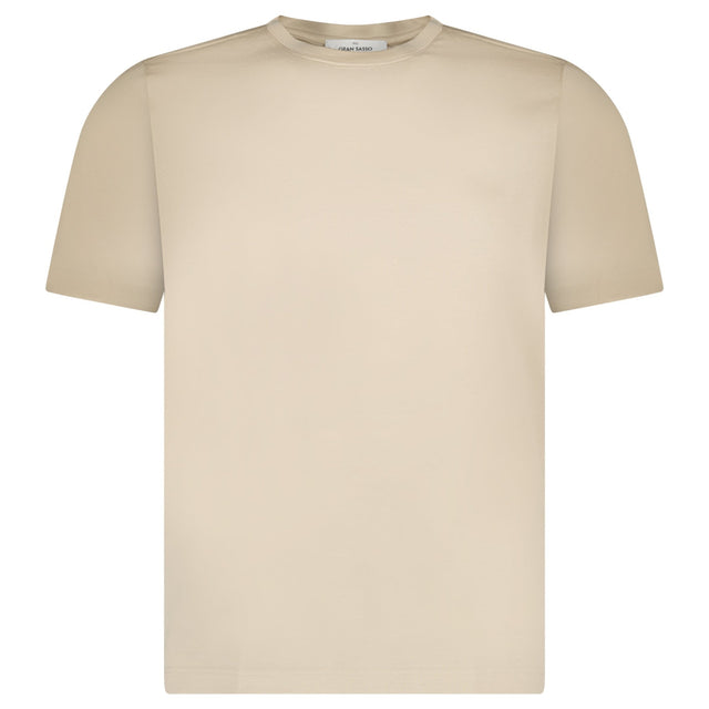 Gran Sasso Pure Cotton T-Shirt in Beige - Boinclo - Outlet Sale Under Retail