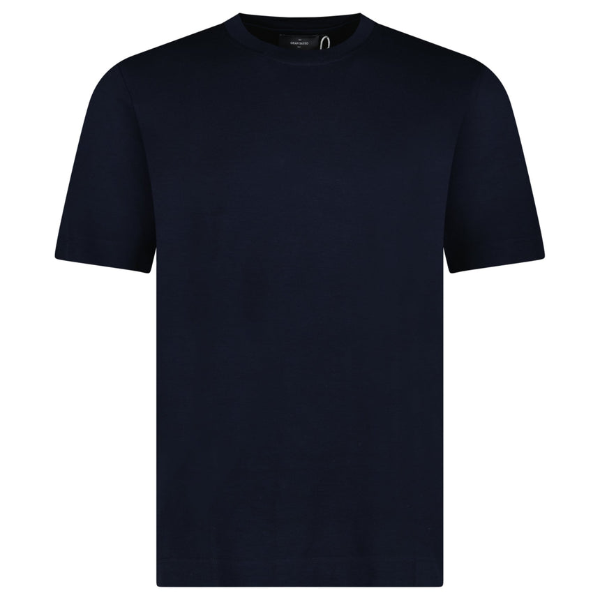 Gran Sasso Pure Cotton T-Shirt in Navy - Boinclo - Outlet Sale Under Retail