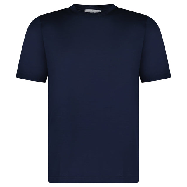 Gran Sasso Pure Cotton T-Shirt in Navy - Boinclo - Outlet Sale Under Retail