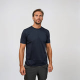 Gran Sasso Pure Cotton T-Shirt in Navy / Light Grey - Boinclo - Outlet Sale Under Retail
