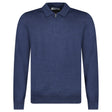 Gran Sasso Quarter Zip Wool Jumper in Dark Blue - Boinclo - Outlet Sale Under Retail