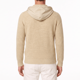 Gran Sasso Ribbed Zip-Up Hoodie in Beige - Boinclo - Outlet Sale Under Retail