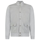 Gran Sasso Suede-Effect Panelled Jacket in Grey - Boinclo - Outlet Sale Under Retail