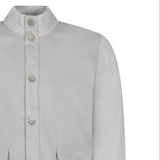 Gran Sasso Suede-Effect Panelled Jacket in Grey - Boinclo - Outlet Sale Under Retail