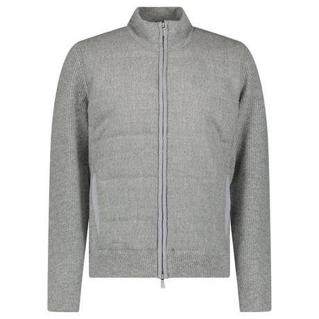 Gran Sasso Super Geelong and Flannel Wool Hybrid Jacket in Light Grey - Boinclo - Outlet Sale Under Retail