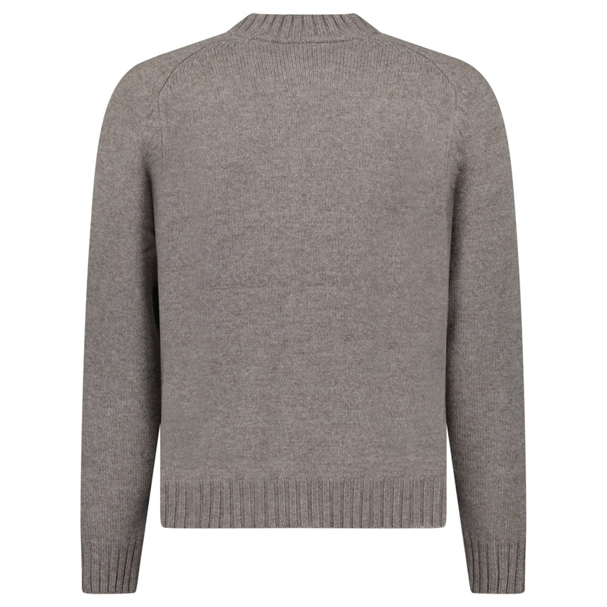 Gran Sasso Super Geelong Wool Full-Zip Bomber Cardigan in Grey - Boinclo - Outlet Sale Under Retail