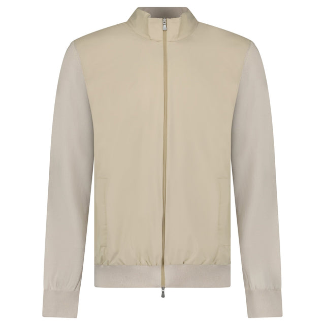 Gran Sasso Zip - Up Jacket in Beige - Boinclo - Outlet Sale Under Retail
