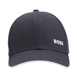 Boss Logo Embossed Cap Dark Blue