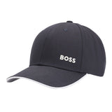 Boss Logo Embossed Cap Dark Blue