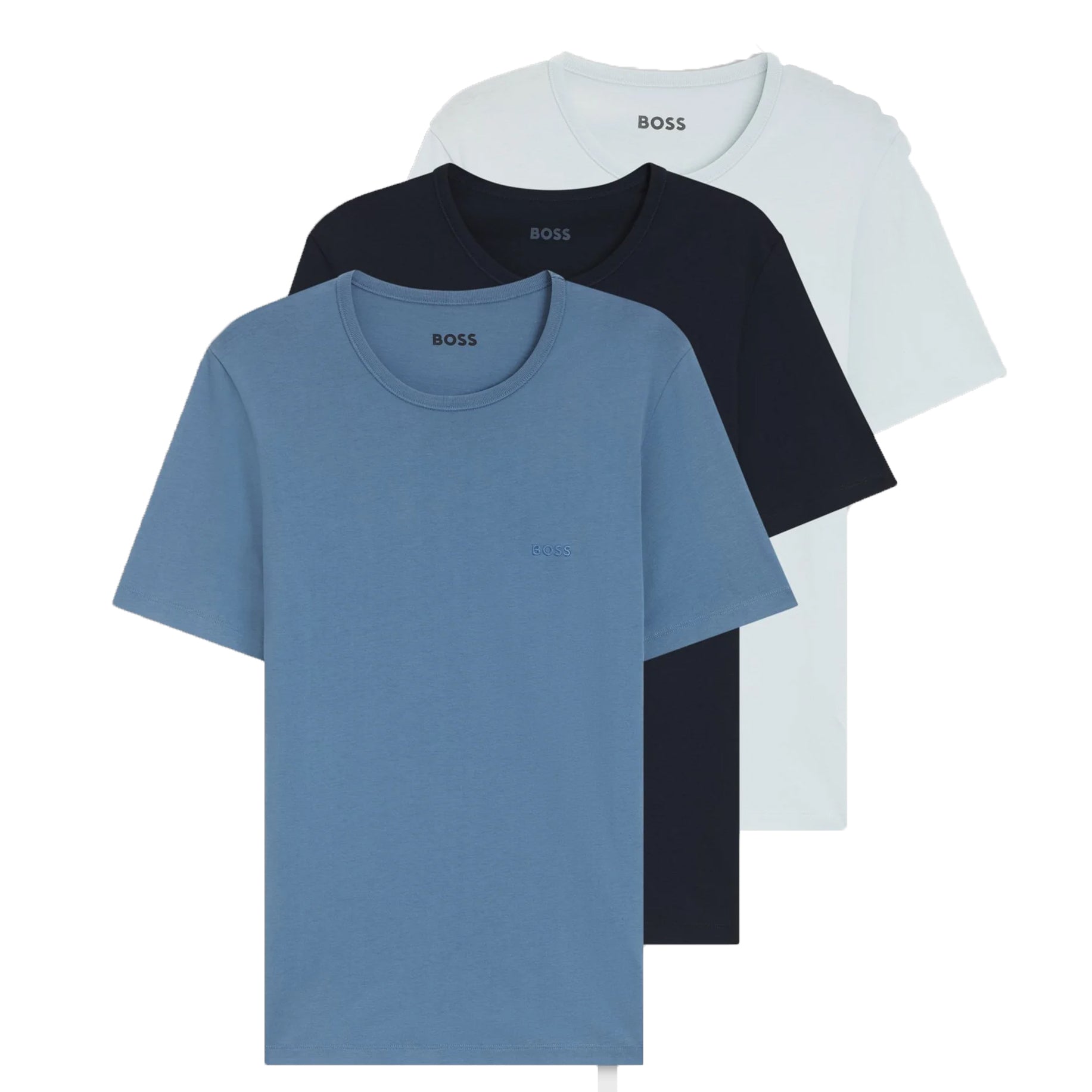 Color variation of Boss Classic 3 Pack T-Shirt Blue/Dark Blue/ Navy