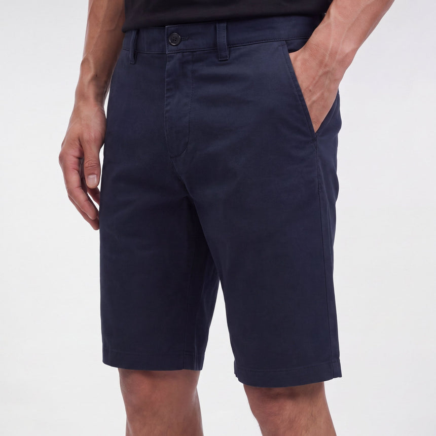 Hugo Boss Chino Straight Fit Shorts in Dark Blue - Boinclo - Outlet Sale Under Retail