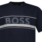 Hugo Boss Iconic Zone Logo T-Shirt in Navy - Boinclo - Outlet Sale Under Retail