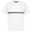 Hugo Boss Iconic Zone Logo T-Shirt in White - Boinclo - Outlet Sale Under Retail