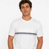 Hugo Boss Iconic Zone Logo T-Shirt in White - Boinclo - Outlet Sale Under Retail