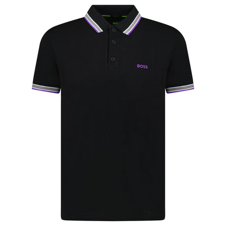 Hugo Boss Paddy Polo Shirt Purple & Black - Boinclo - Outlet Sale Under Retail