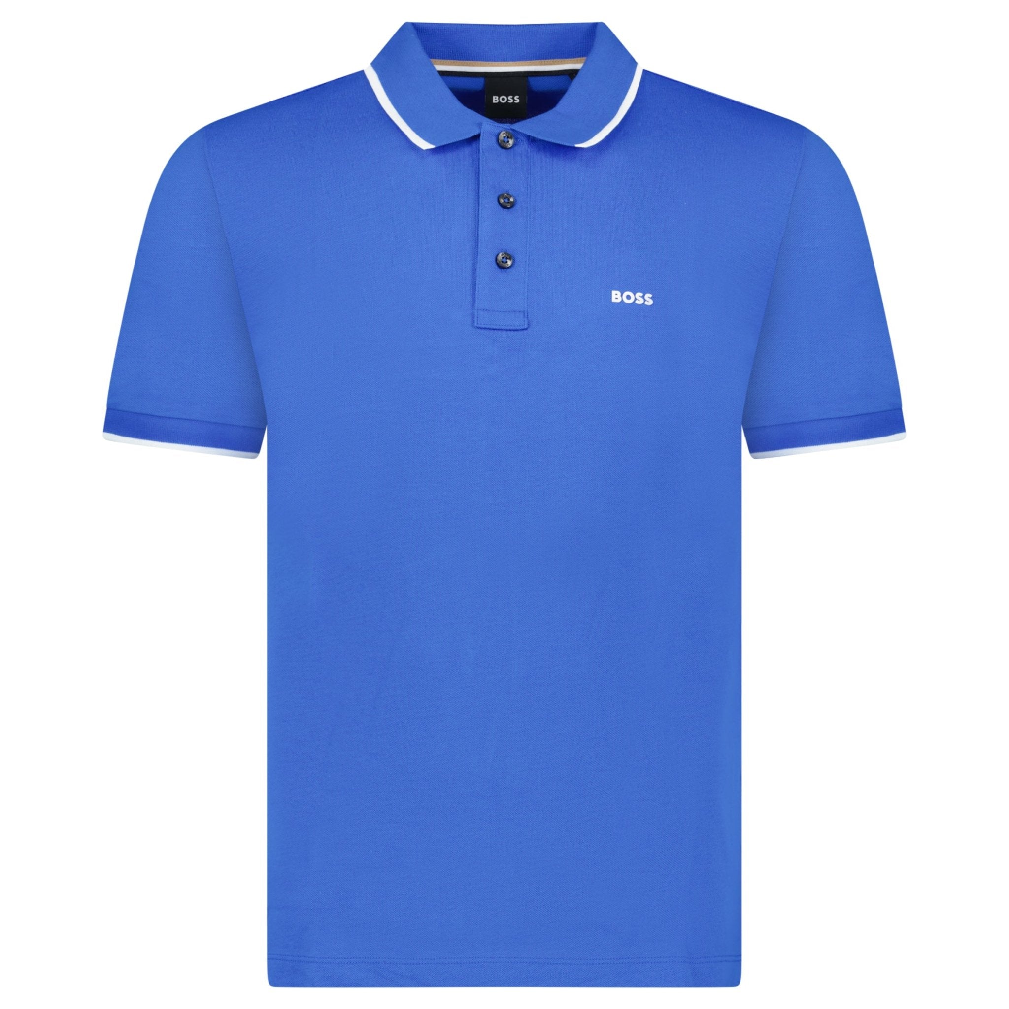 Hugo Boss Parley 190 Polo Shirt Royal Blue - Outlet Sale Always