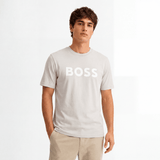 Hugo Boss Thinking 1 Logo T-Shirt in Light Grey - Boinclo - Outlet Sale Under Retail