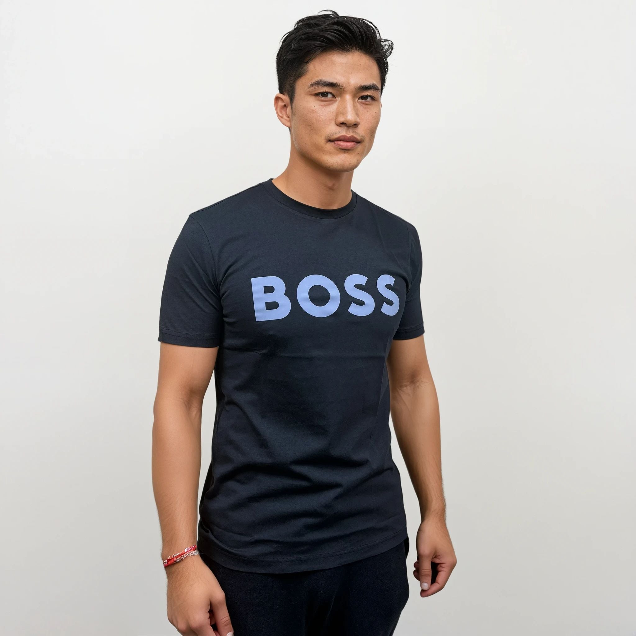 Hugo Boss Thinking 1 Logo T-Shirt in Navy - Outlet Sale