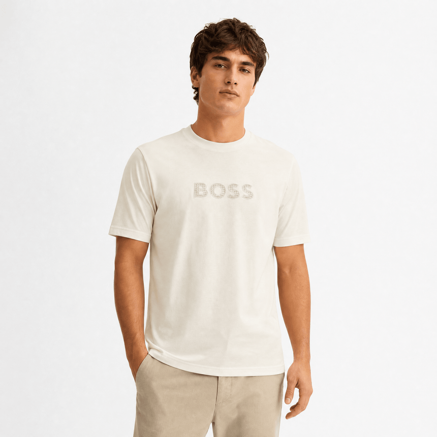Hugo Boss TS Terrace T-Shirt in Light Beige - Boinclo - Outlet Sale Under Retail