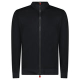 Kiton Zip - Up Track Top in Black - Boinclo - Outlet Sale Under Retail