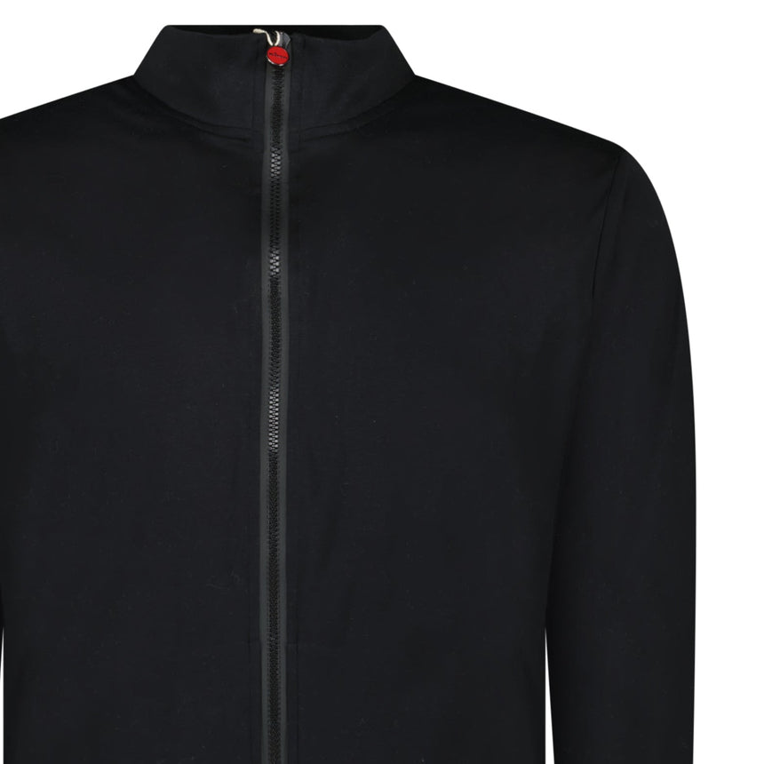 Kiton Zip - Up Track Top in Black - Boinclo - Outlet Sale Under Retail