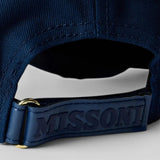 Missoni Embroidered Cap in Navy Blue