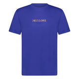 Missoni Colour Embroidery Logo T-Shirt Blue - Boinclo - Outlet Sale Under Retail