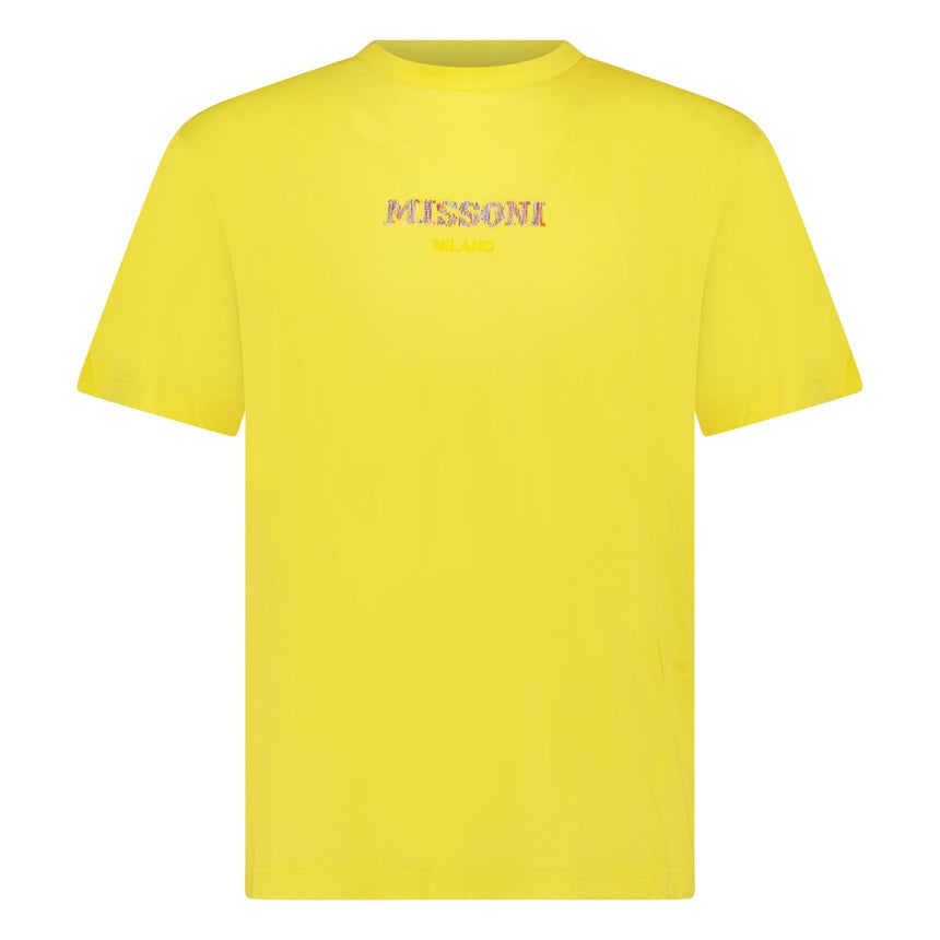 Missoni Colour Embroidery Logo T-Shirt Yellow - Boinclo - Outlet Sale Under Retail